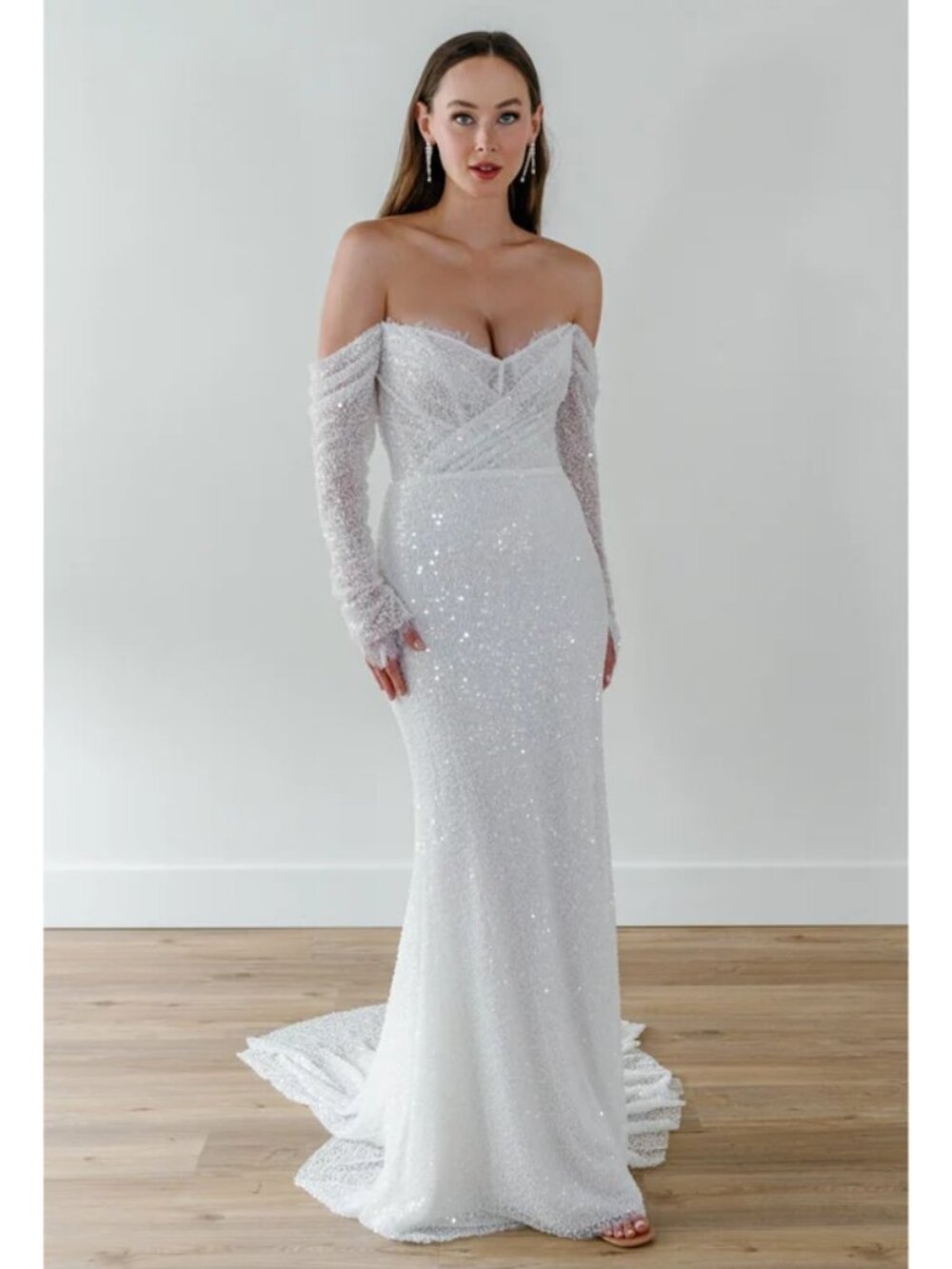 Wtoo Watters Anthropologie Glimpse Wedding Gown in Ivory Size US 6 NWT